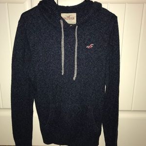 Navy blue hollister hoodie